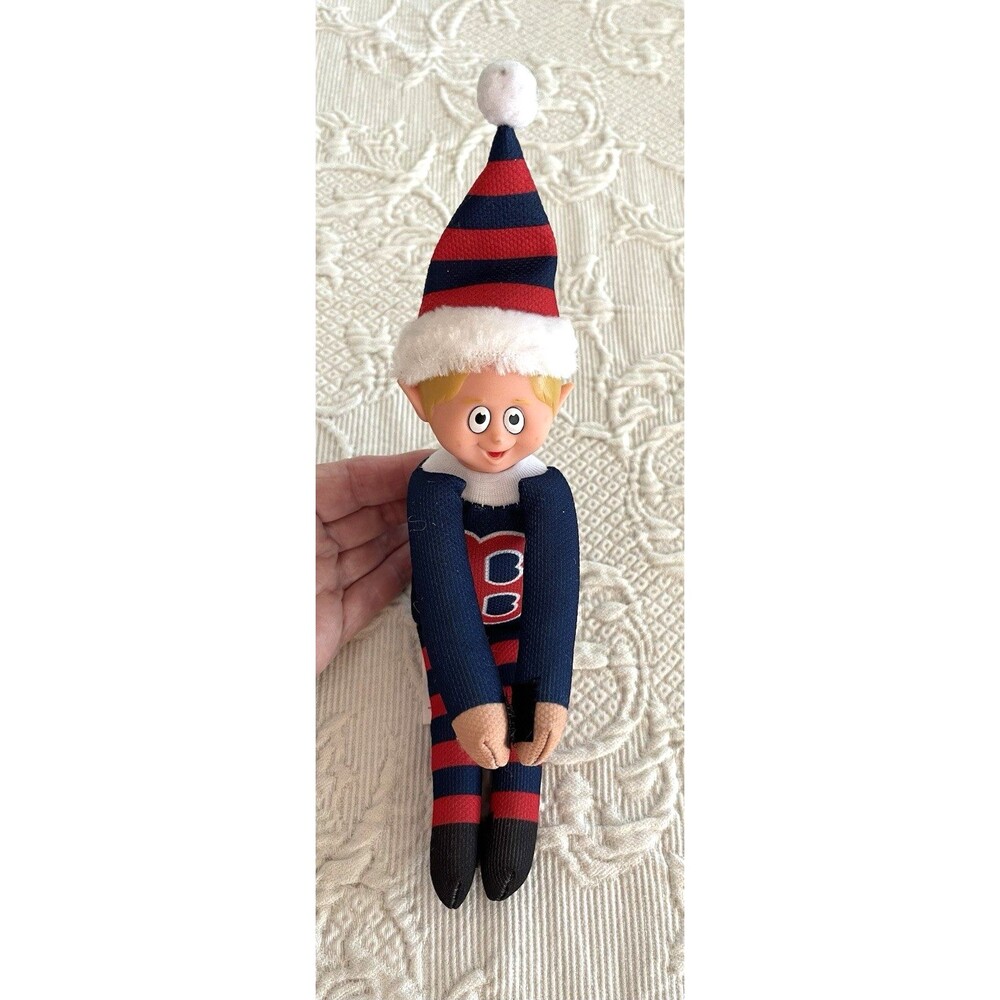 Boston Red Sox Christmas Elf Self Sitter Plush Genuine Merchandise FOCO